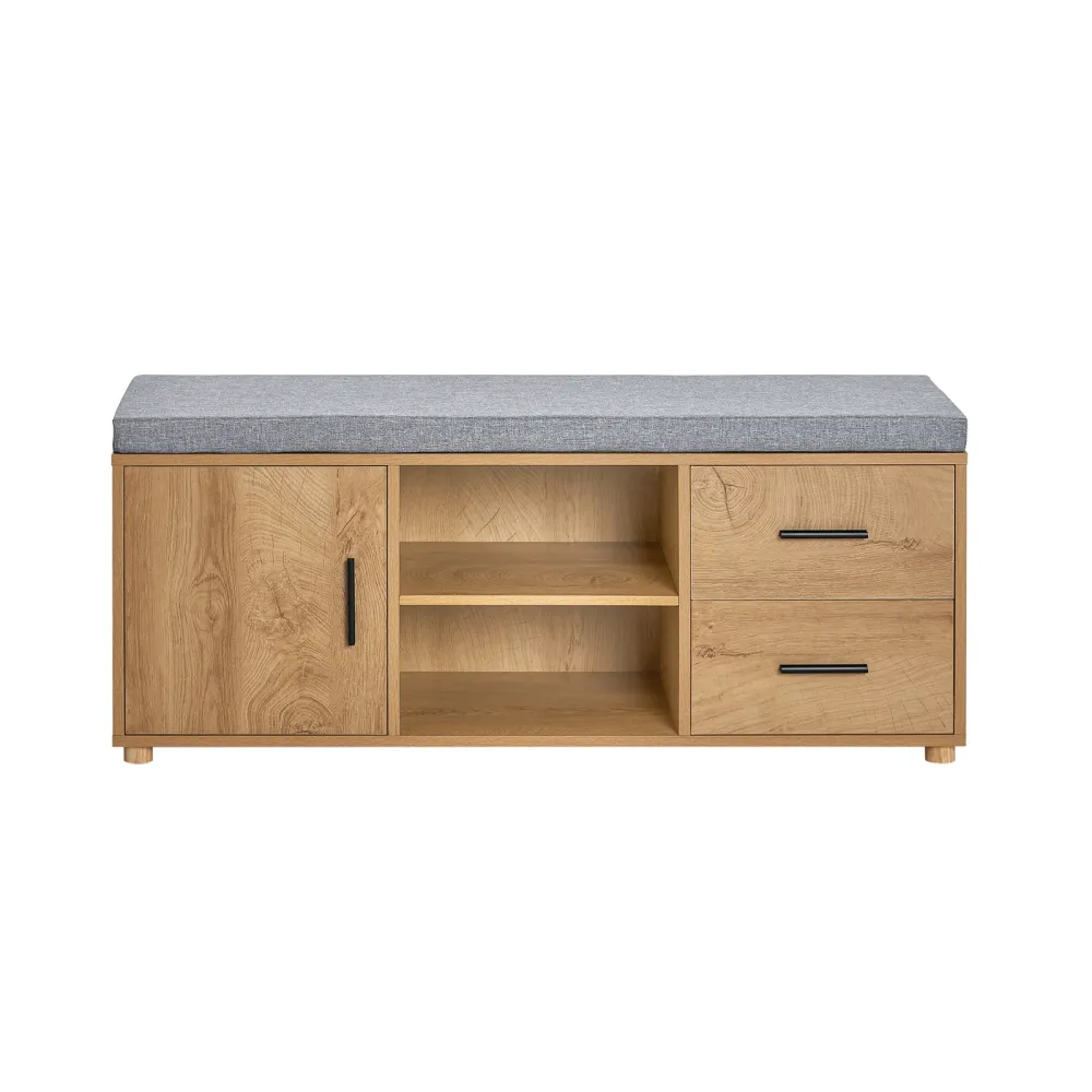 SoBuy Bancă pentru pantofi din cauciuc 110x35x47cm FSR148-N