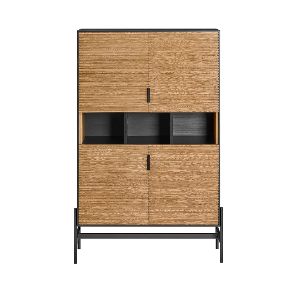 SoBuy Bufetă 84x40x132cm HFSB03-SCH