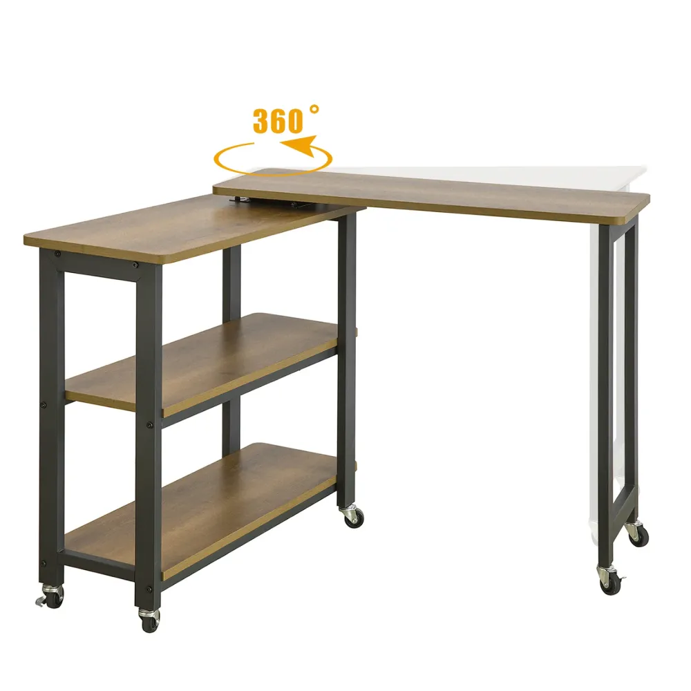 SoBuy Consolă cu roți 133x69x30cm FWT83-PF