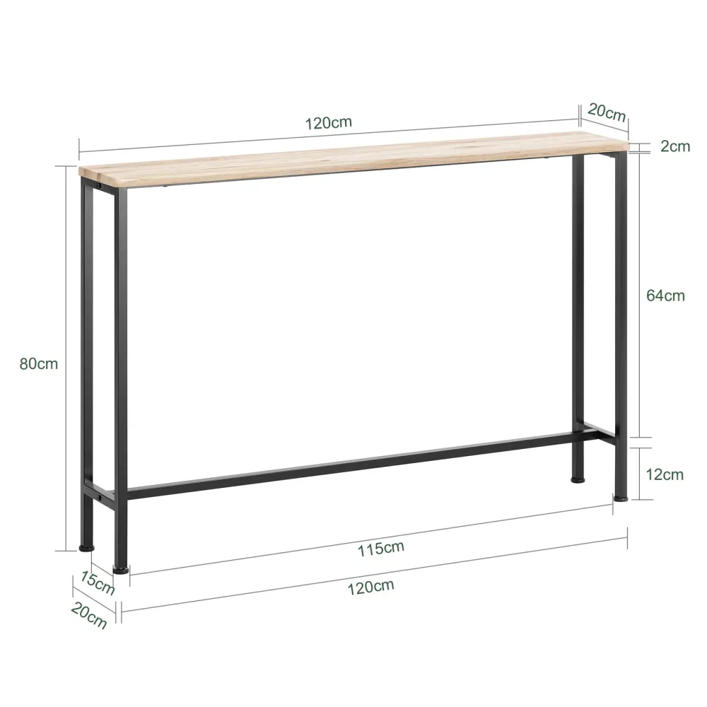 SoBuy Masa consola cu economie de spatiu 120x20x80cm FSB19-XL-Z