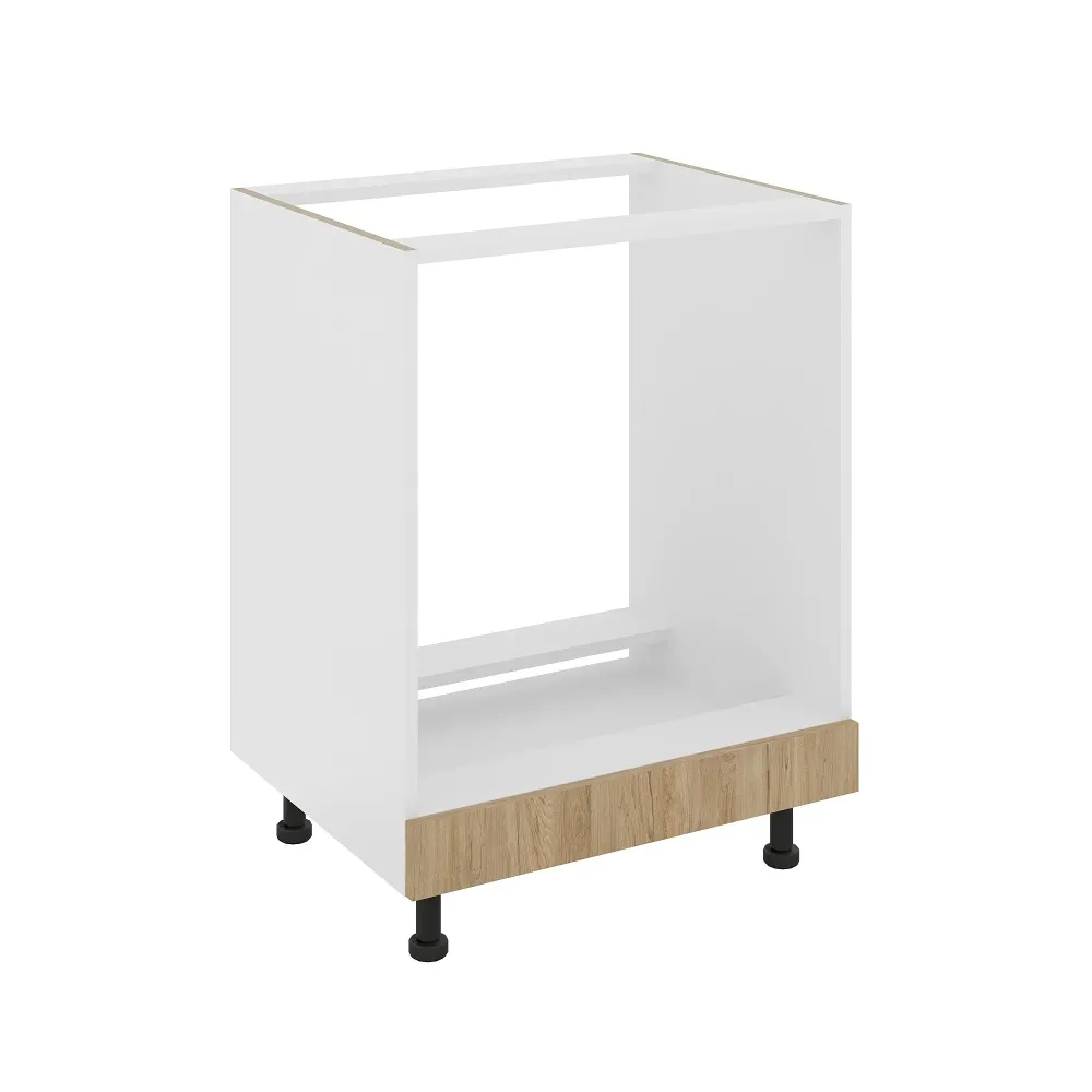 Corp haaus Cuptor Karo, Lemn Natural/Alb, 60 x 50 x 80 cm