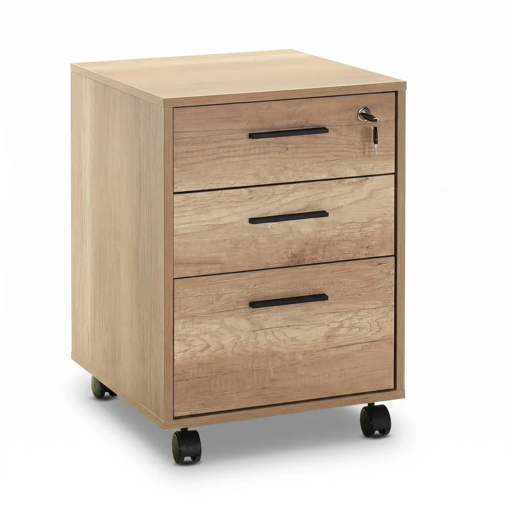 Corp Mobil Adore New York Rollbox Office, 3 Sertare, sertar cu cheie, 45 x 63 x 51 cm