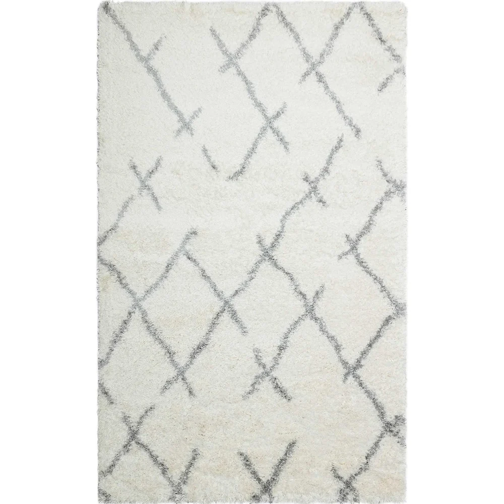 Covor de living / dormitor Maze Home LOFT, Crem - Gri, 120x180 cm