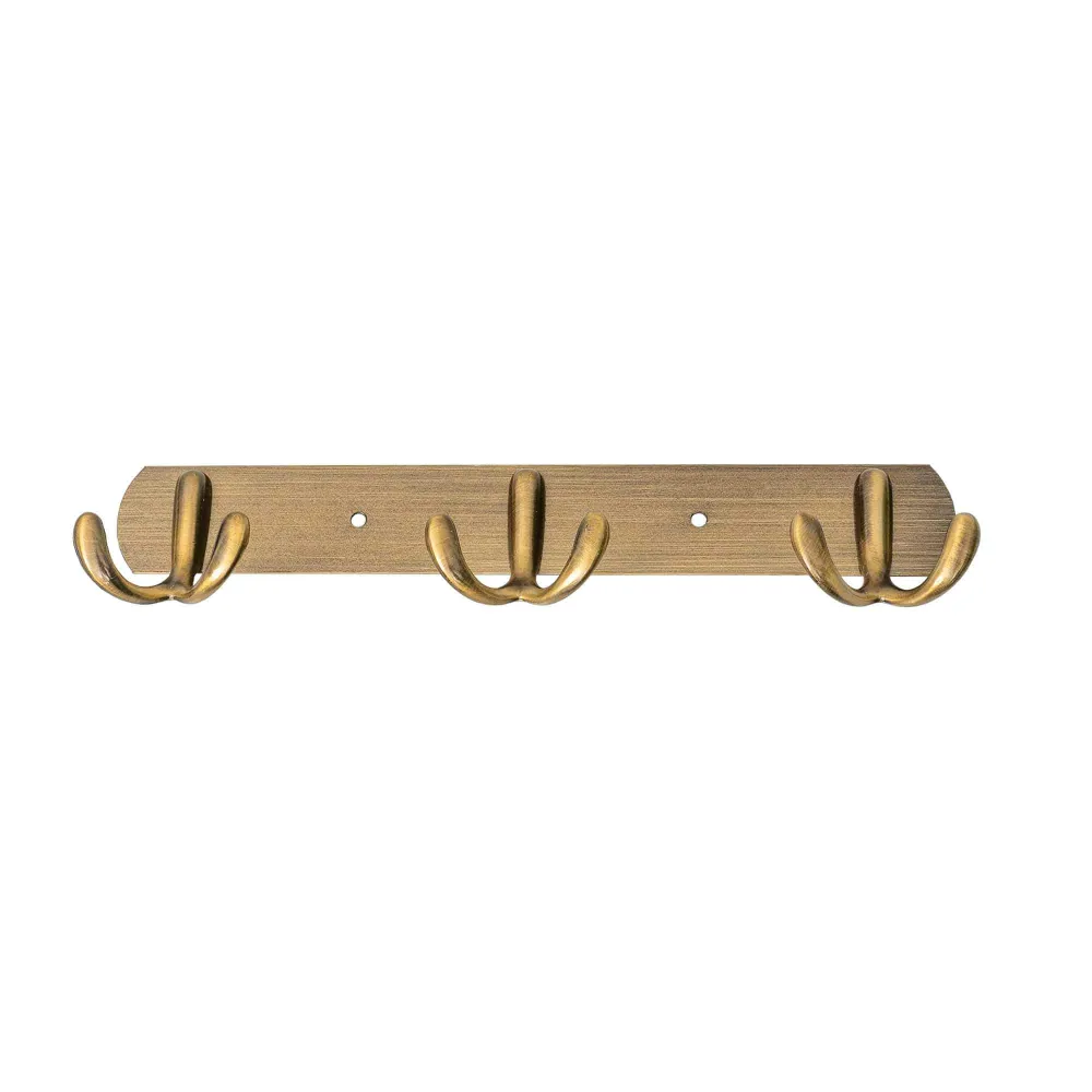 Cuier metalic cu 3 agatarori, lungime 24.5cm, auriu Z-TOOLS / ZTS 8140