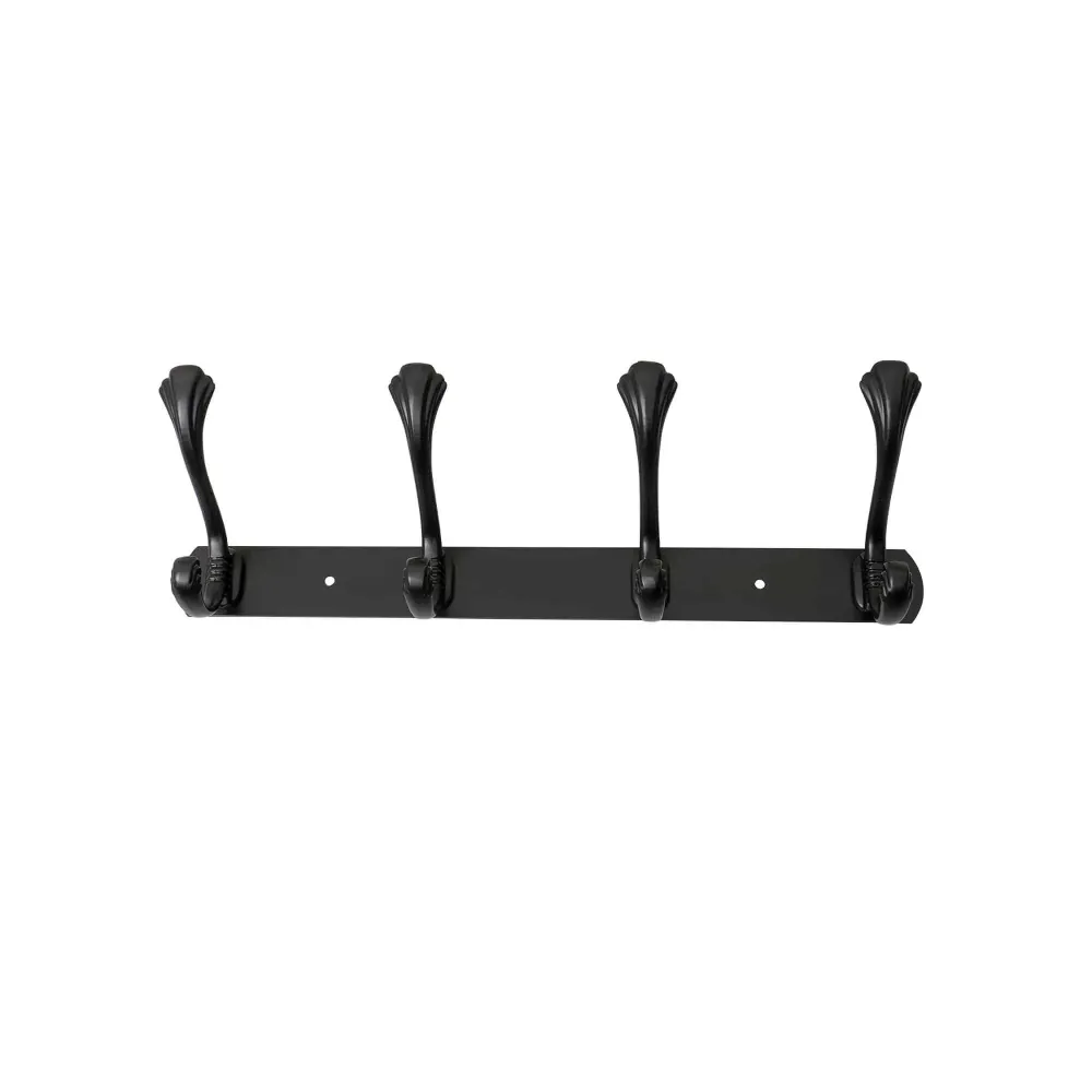 Cuier metalic cu 4 agatarori, lungime 34.5cm, negru Z-TOOLS / ZTS 8147