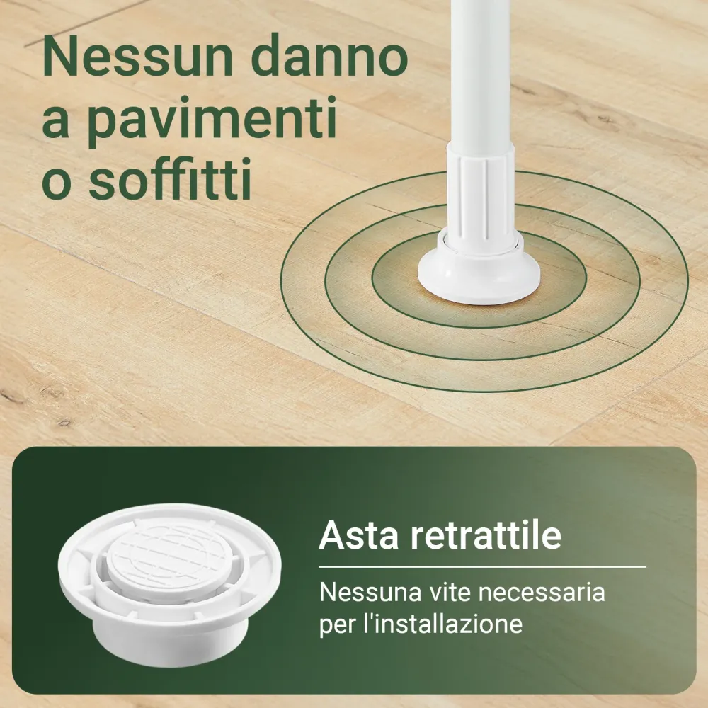 SoBuy FRG109-II-W Raft telescopic, suport de haine robust cu tije, dulap deschis reglabil pentru dormitor, suport alb pent...