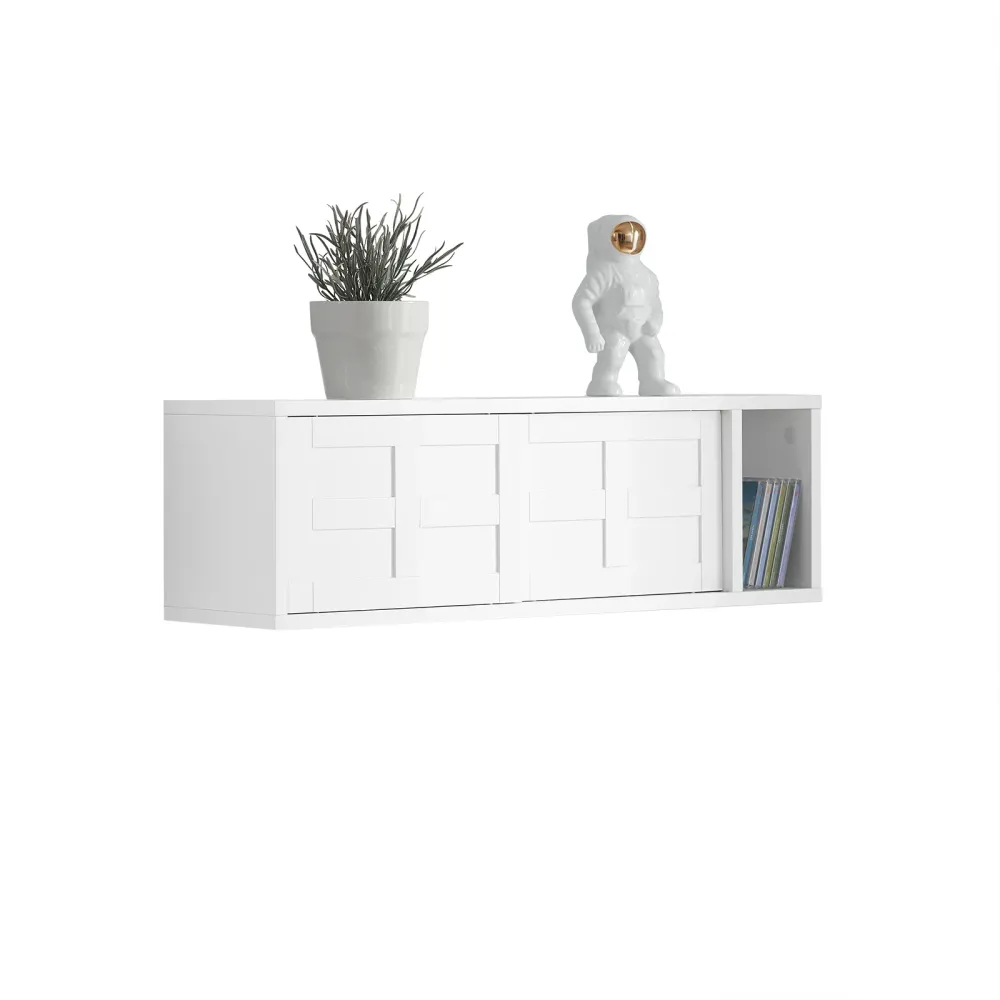SoBuy Unitate de perete cu ușă glisantă 75x20x23cm FHK18-W