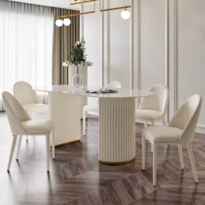 Masa de Dining Valencia Marble Deluxe