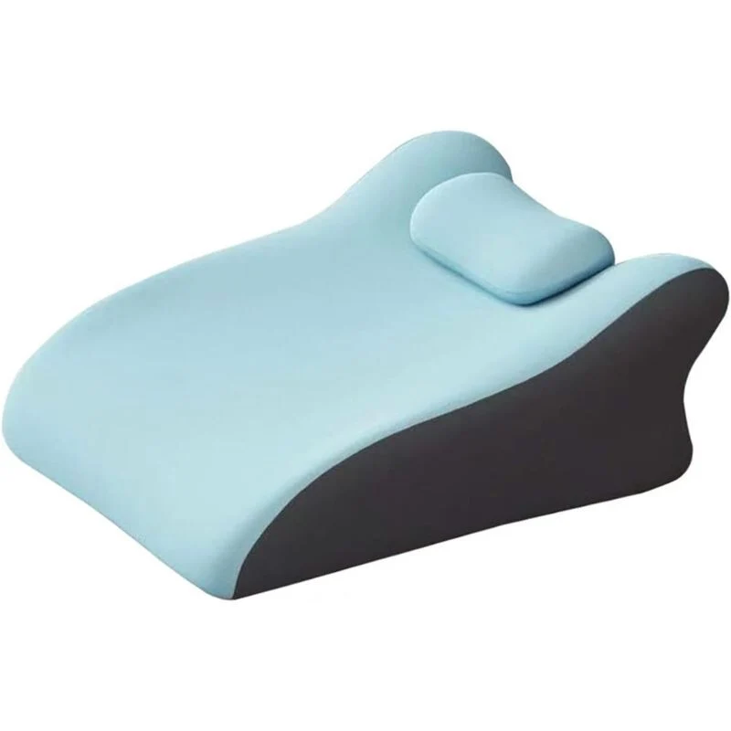 Blux Pernă Confortabilă de Odihnă cu Spumă cu Memorie pentru Somn pe Burtă – 42×60×23 cm - Albastru Deschis