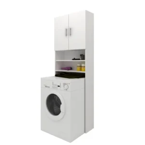 Dulap Masina de Spalat haaus Fyn, Alb, 65 x 27 x 190 cm