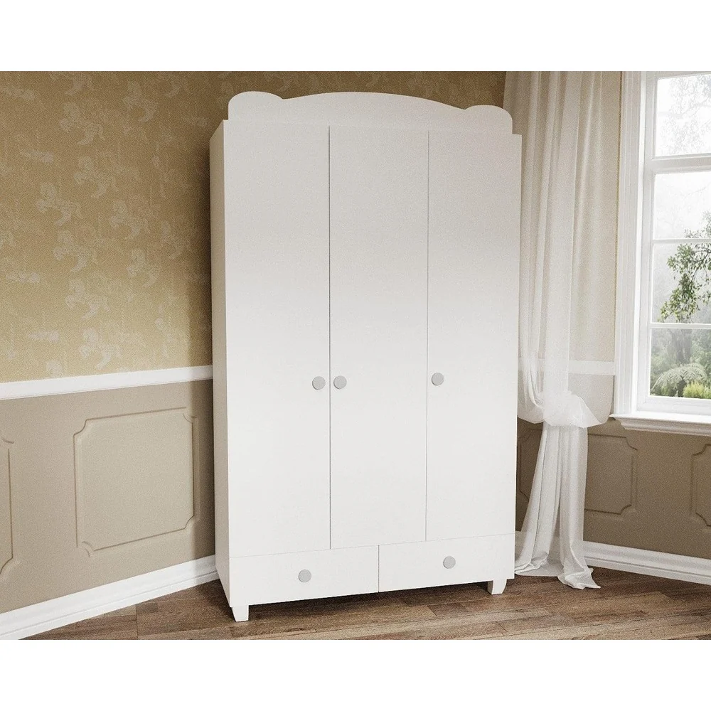 Sifonier Copii Pearl, Alb, 44x203x120 cm