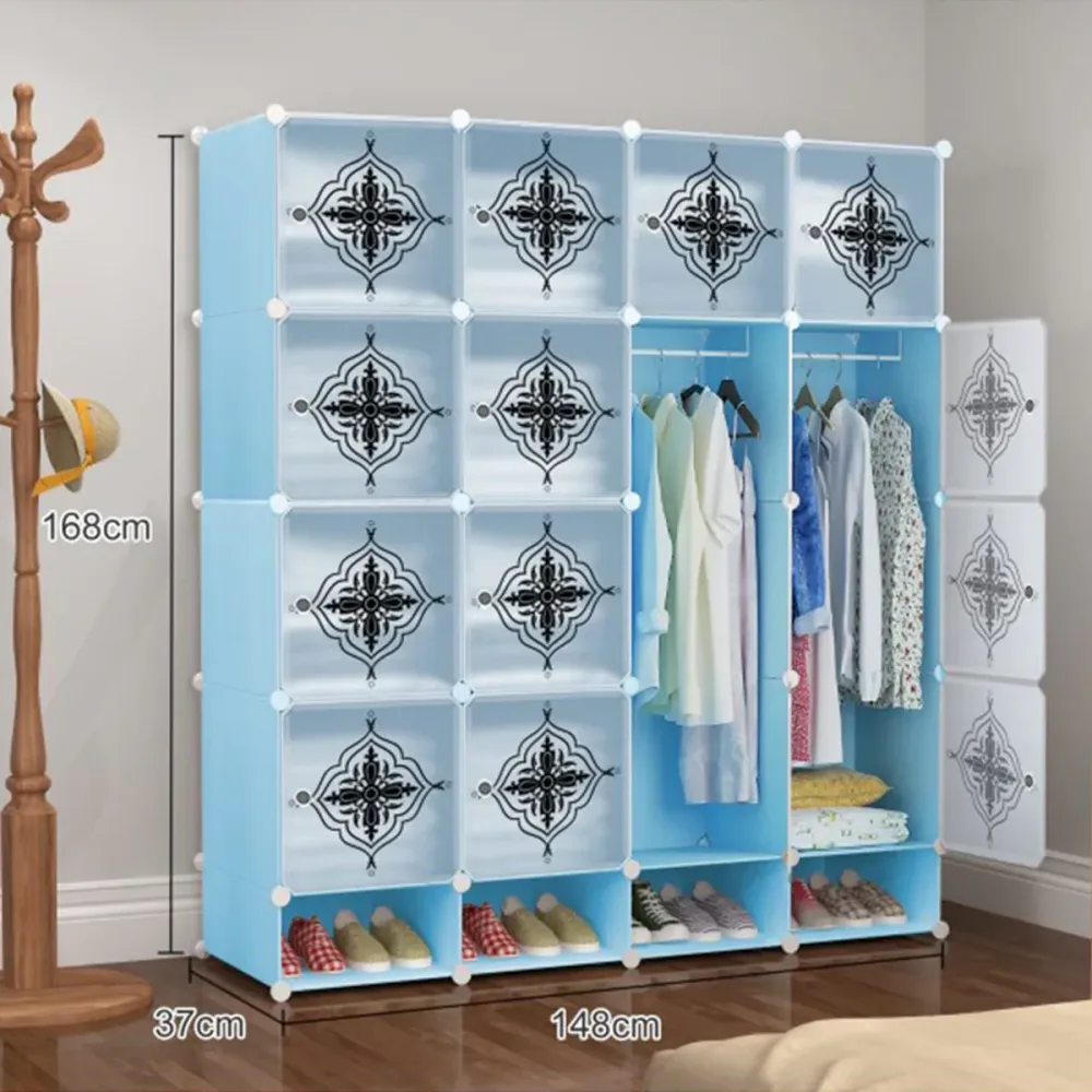 Dulap tip Soldat, Clothes Style, Albastru, D3231B