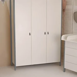 Dulap Cu 3 Uși Scandi Alb-Gri Ingvart