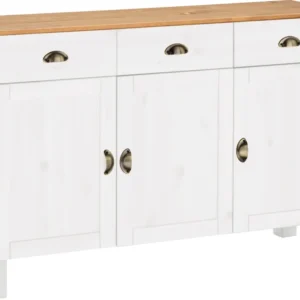 Dulap de bucatarie Oslo din lemn de pin, 125 cm latime