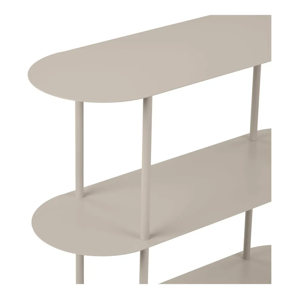 Rieti Etajera cu 3 rafturi, metal, nisipiu 31x90x81 cm