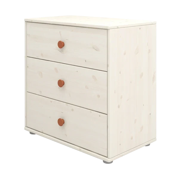 Comoda cu 3 sertare Flexa Classic Rose Knob