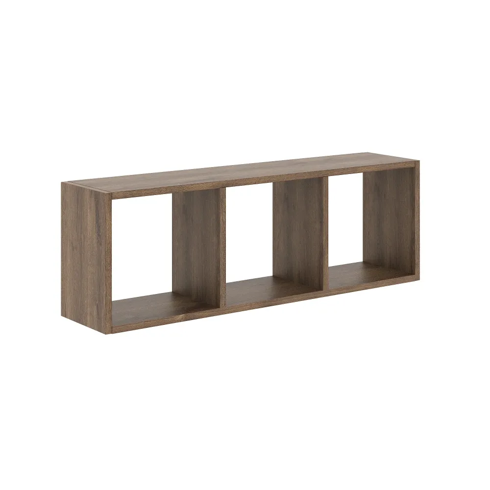 Etajera haaus Lira, 3 Casete, Stejar Bronz, 90 x 20 x 30 cm