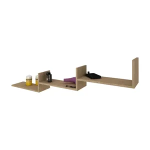 Etajera haaus Step, Lemn Natural, 150 x 20 x 42 cm