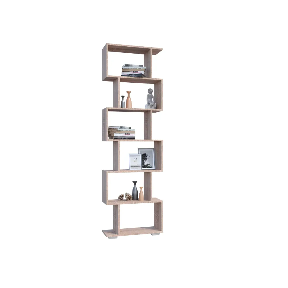 Etajera haaus Tokyo, 6 Casete, Stejar Sonoma, 60 x 24 x 196 cm