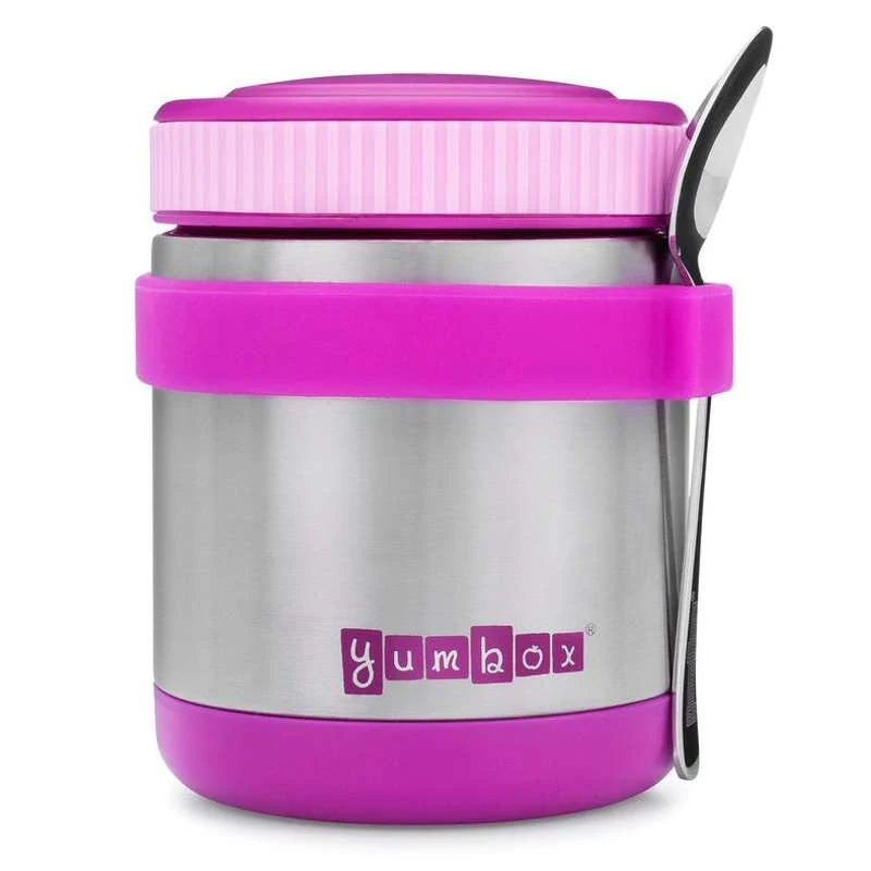 Yumbox Recipient cald pentru supă cu lingură - 415 ml. - Bijoux Purple