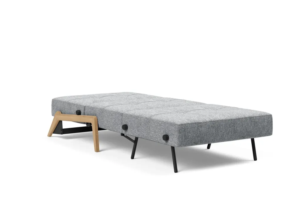 Fotoliu pat Cubed Wood Twist Granite 90x200cm