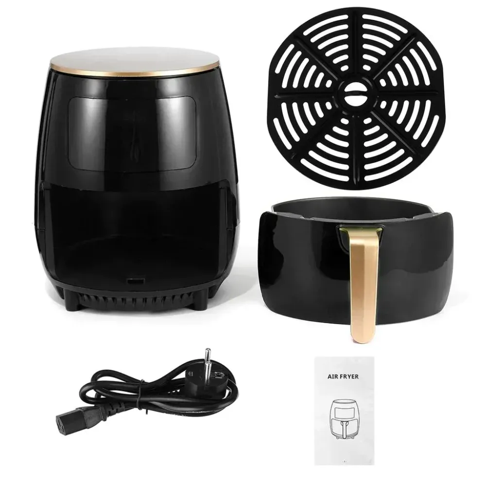 Friteuza cu aer cald, Air Fryer, 2400W, capacitate 6L ,afisaj digital, LCD Touch control