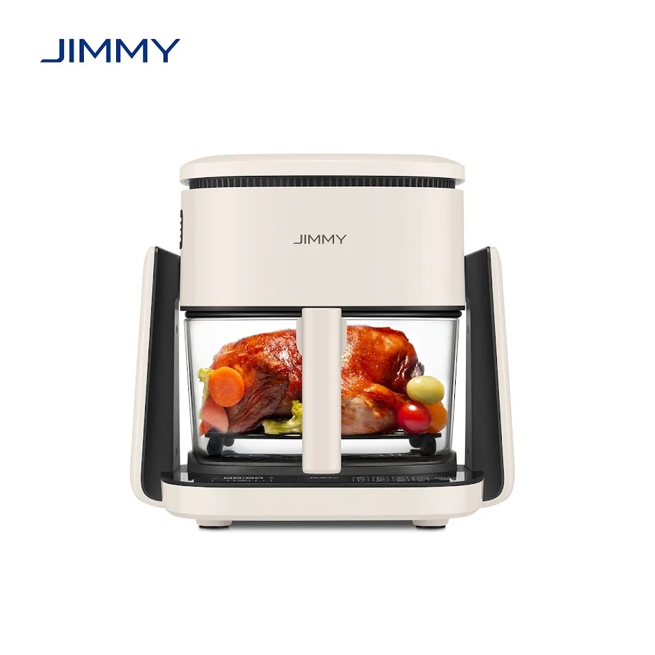 Friteuza cu aer cald JIMMY Air Fryer, Pan Fryer 2--1 4L, 1100W, 8 programe, Display HD Touch Screen
