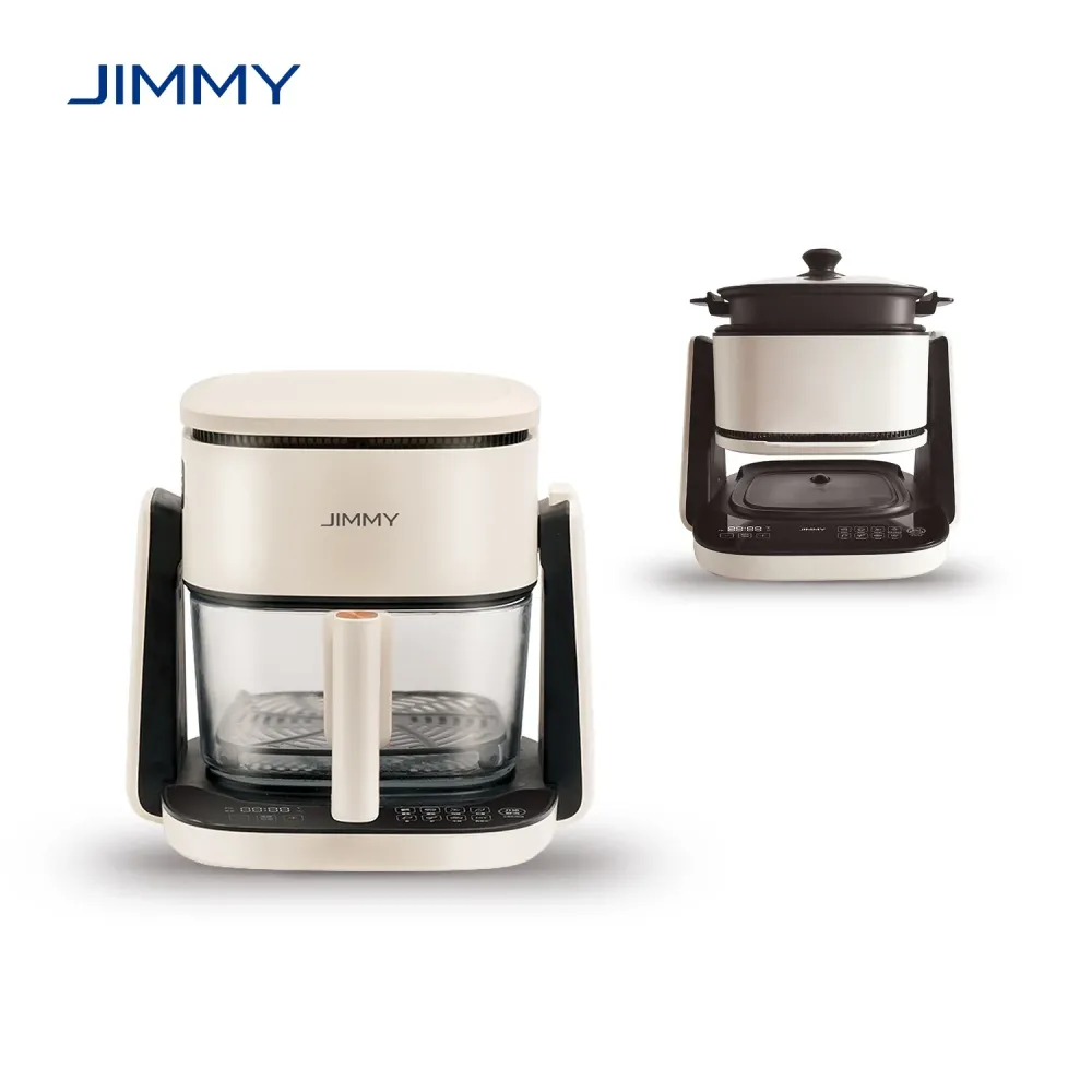 Friteuza cu aer cald JIMMY Air Fryer, Pan Fryer 2--1 4L, 1100W, 8 programe, Display HD Touch Screen
