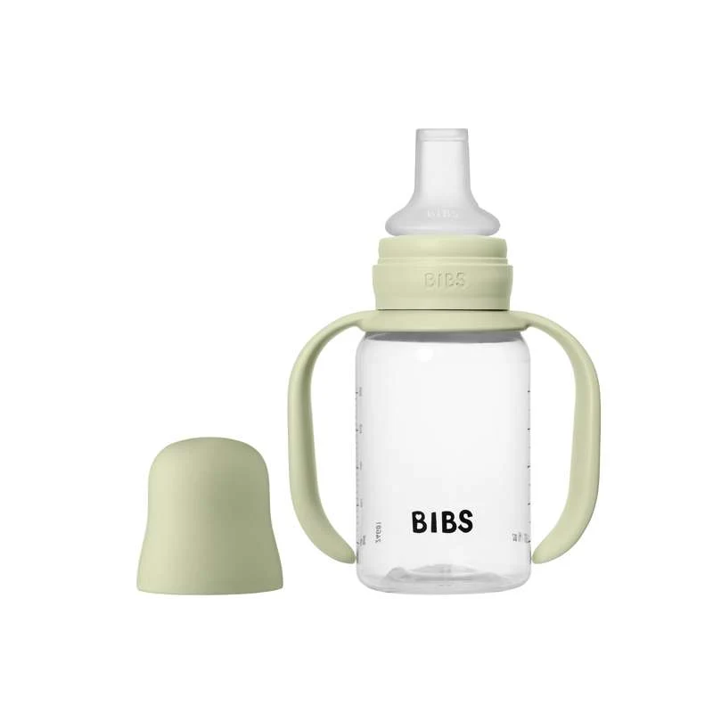 BIBS Bottle - Sutteflaskesæt - Plastik - Silikone - Sippy - 150 ml. - Sage