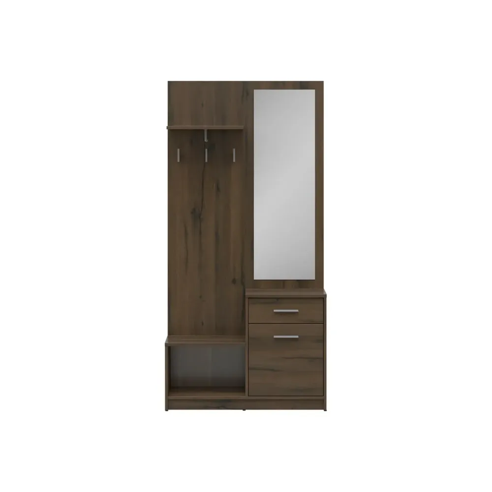 Mobilier hol NEPO PLUS, stejar nobil, PAL laminat, 90x31x186 cm