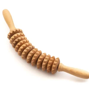 Masajer profilat din lemn natural de fag | pentru masaj anticelulitic
