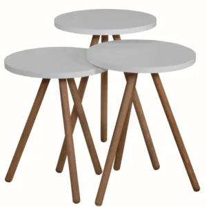Set 3 masute White