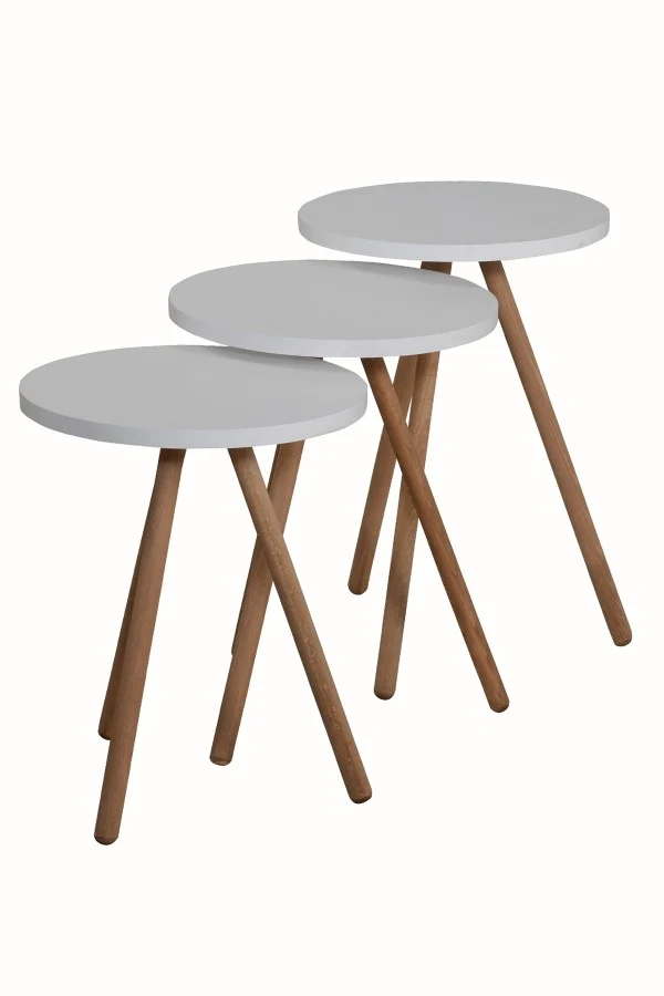 Set 3 masute White