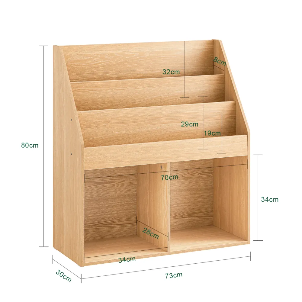 SoBuy Bibliotecă copii 73x30x80cm KMB01-N