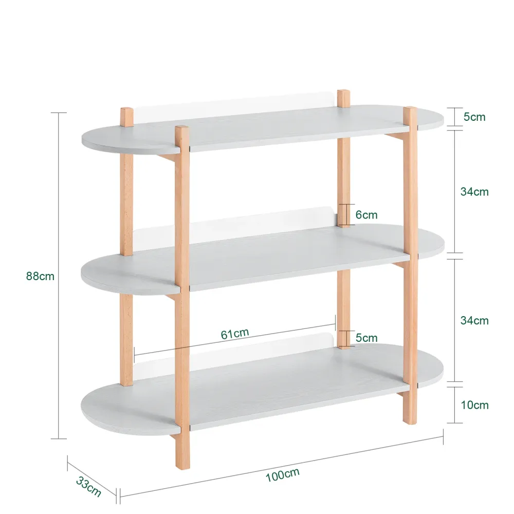 SoBuy Bibliotecă multifuncțională Raft 100 x 33 x 88 cm HSTR01-H-HG