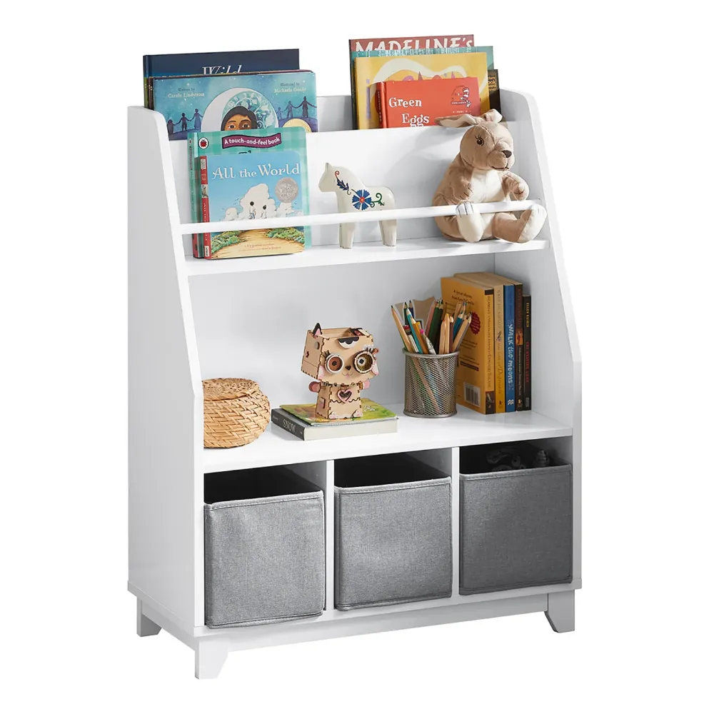 SoBuy Bibliotecă pentru copii cu compartimente 63x28x80cm KMB34-W