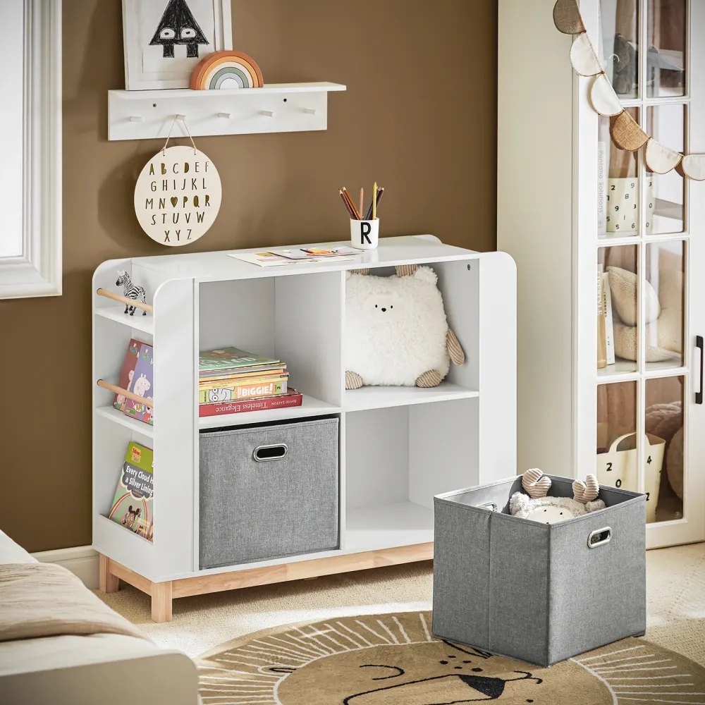 SoBuy Raft biblioteca pentru copii 100x35x80cm KMB85-W