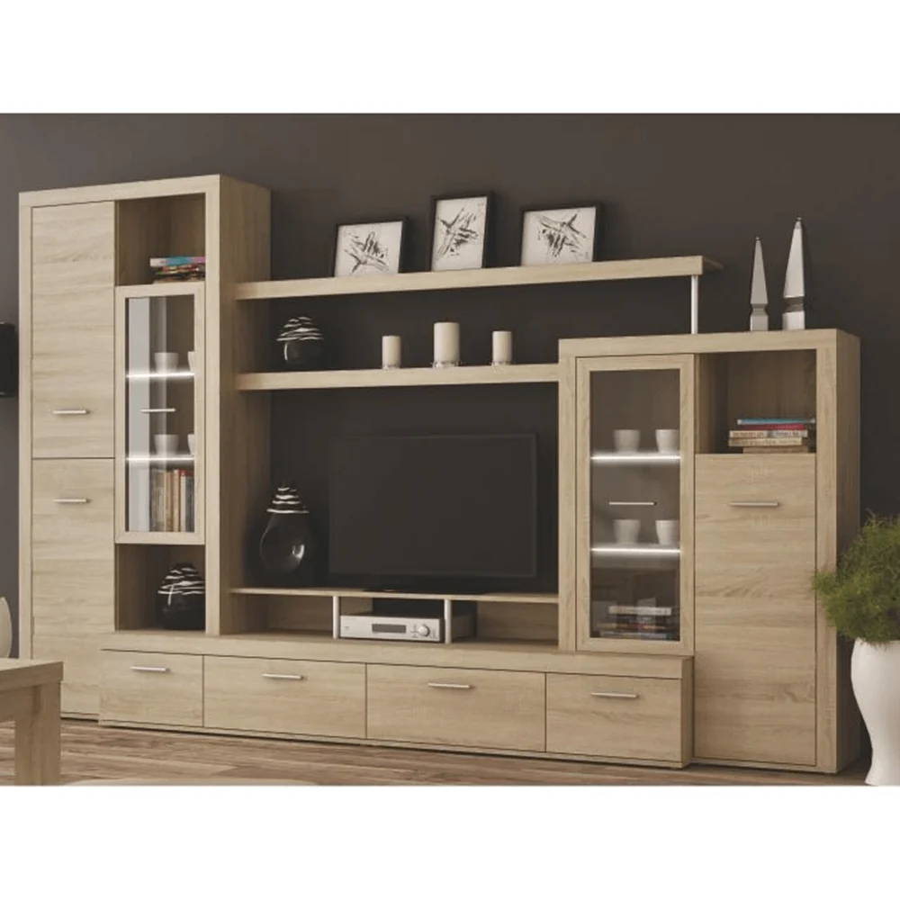 Mobilă de living, stejar sonoma, ATLANTIS NEW
