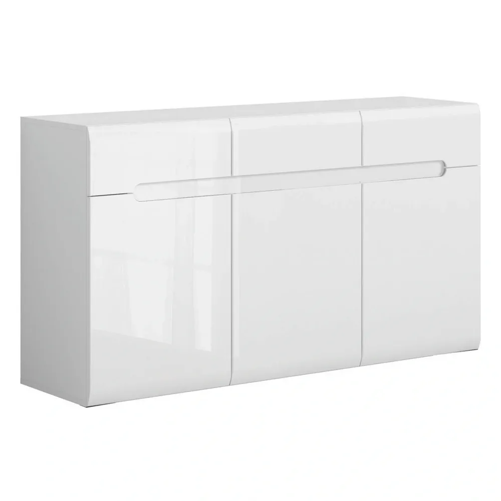 Mobilier living AZTECA TRIO, alb, PAL, 2 piese