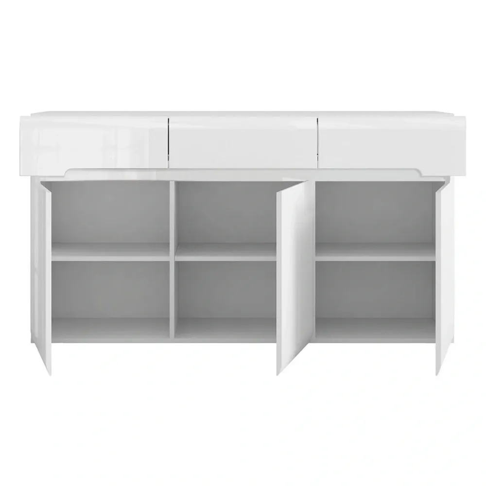Mobilier living AZTECA TRIO, alb, PAL, 2 piese