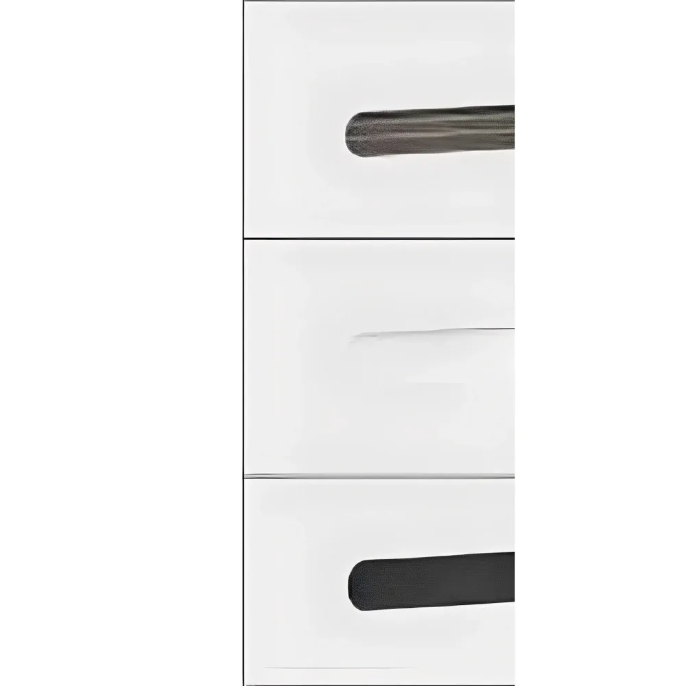 Mobilier living AZTECA TRIO, alb, PAL, 2 piese