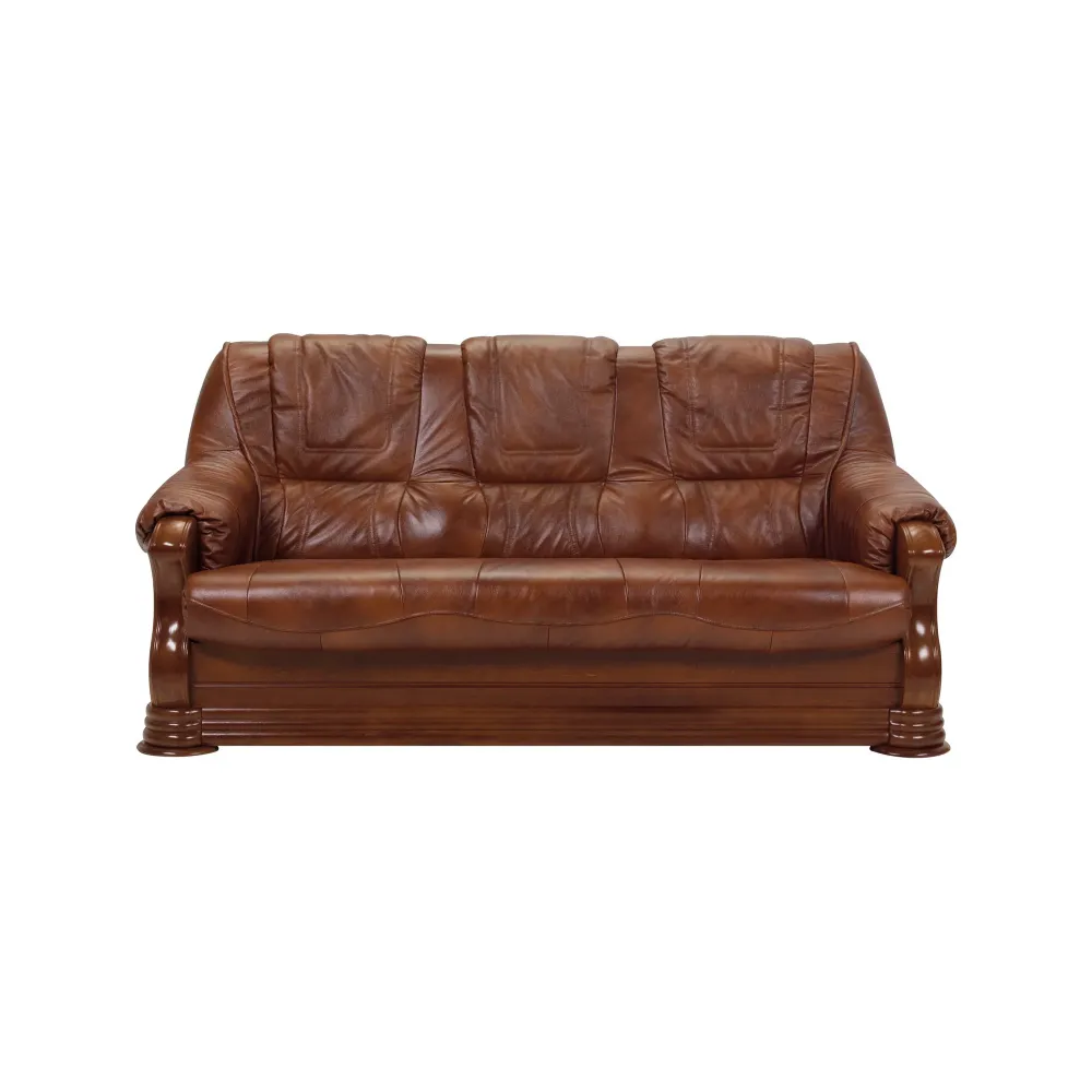 PARMA 311 pachet special (canapea extensibila 3 locuri, doua fotolii fixe din piele naturala Madras)