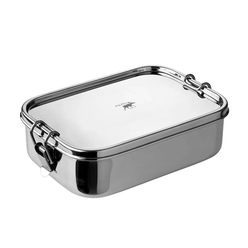 Pulito PureLunchBox Cutie pentru mâncare - Oțel inoxidabil - Etanș - Sizable