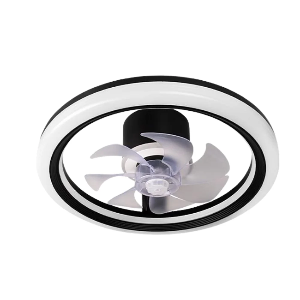Plafoniera LED cu Ventilator, 45W, CCT, 4200 lm, Negru