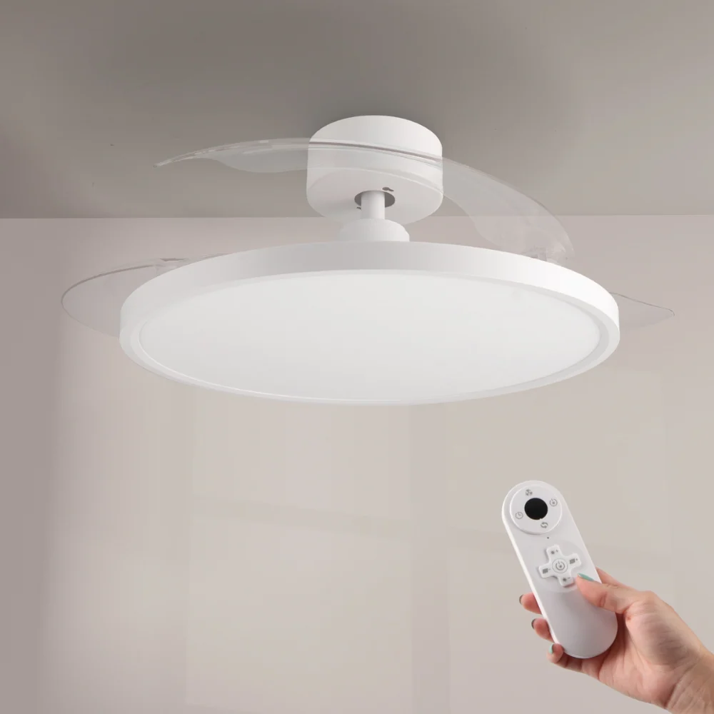 Ventilator de Tavan cu Lustra LED CCT Paack, ø107 Cm, 6 Viteze