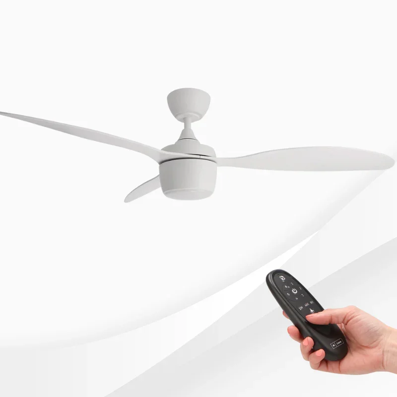 Ventilator de tavan cu lustra LED LIN 50W, 6 viteze, iarna/vara, timer