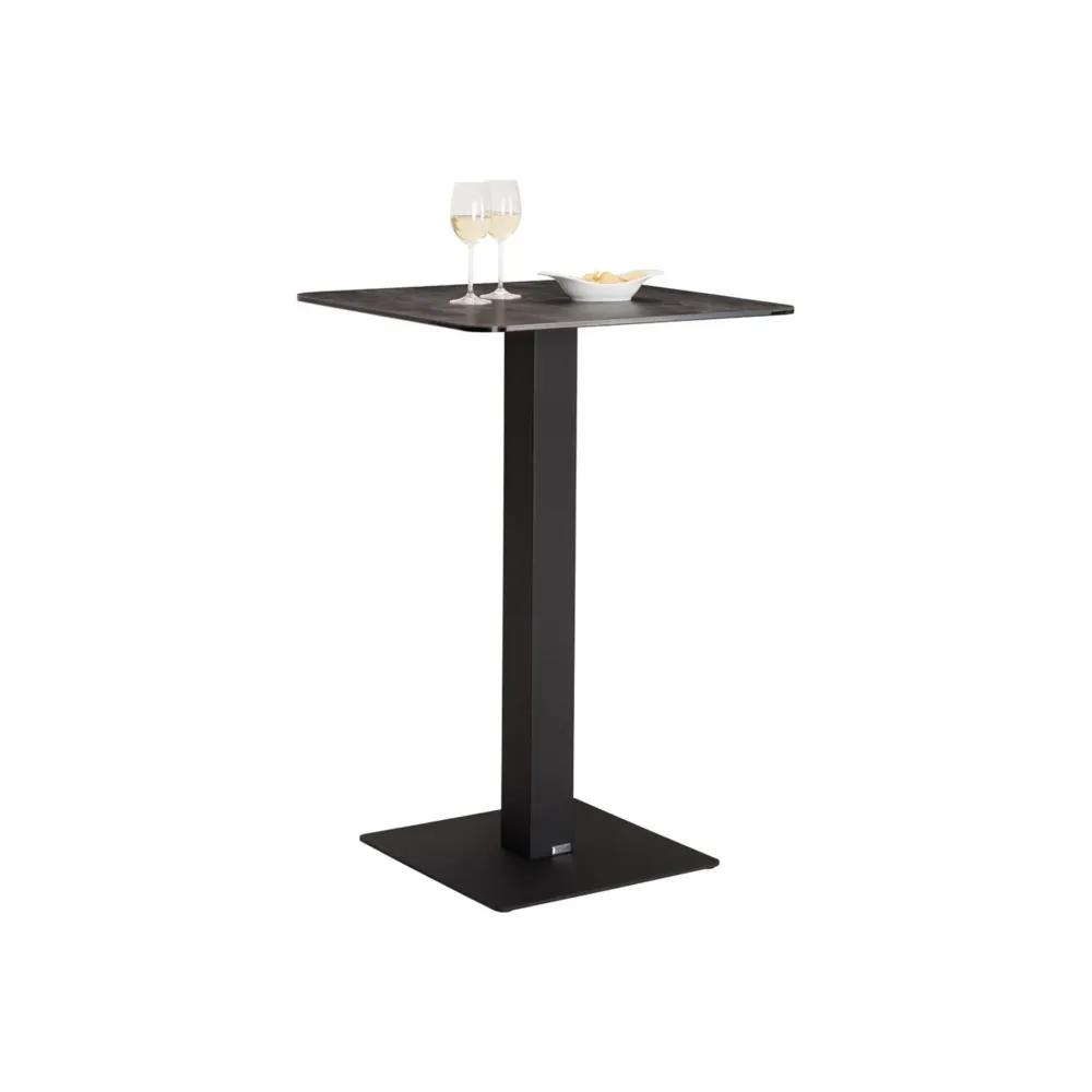 Masa bar SCOTCH, negru, metal, 70x70x105 cm