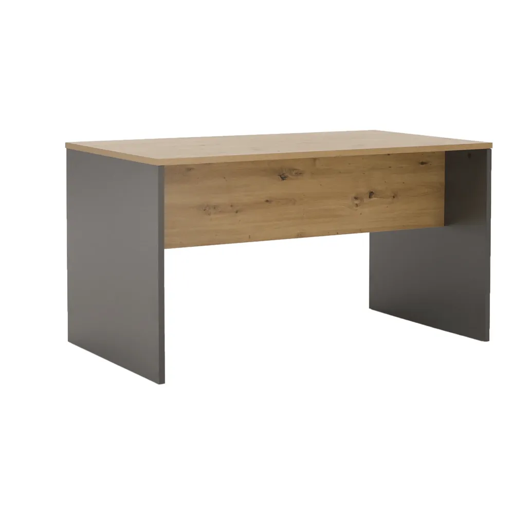 Masă de birou, grafit/stejar artisan, RIOMA NEW TYP 11