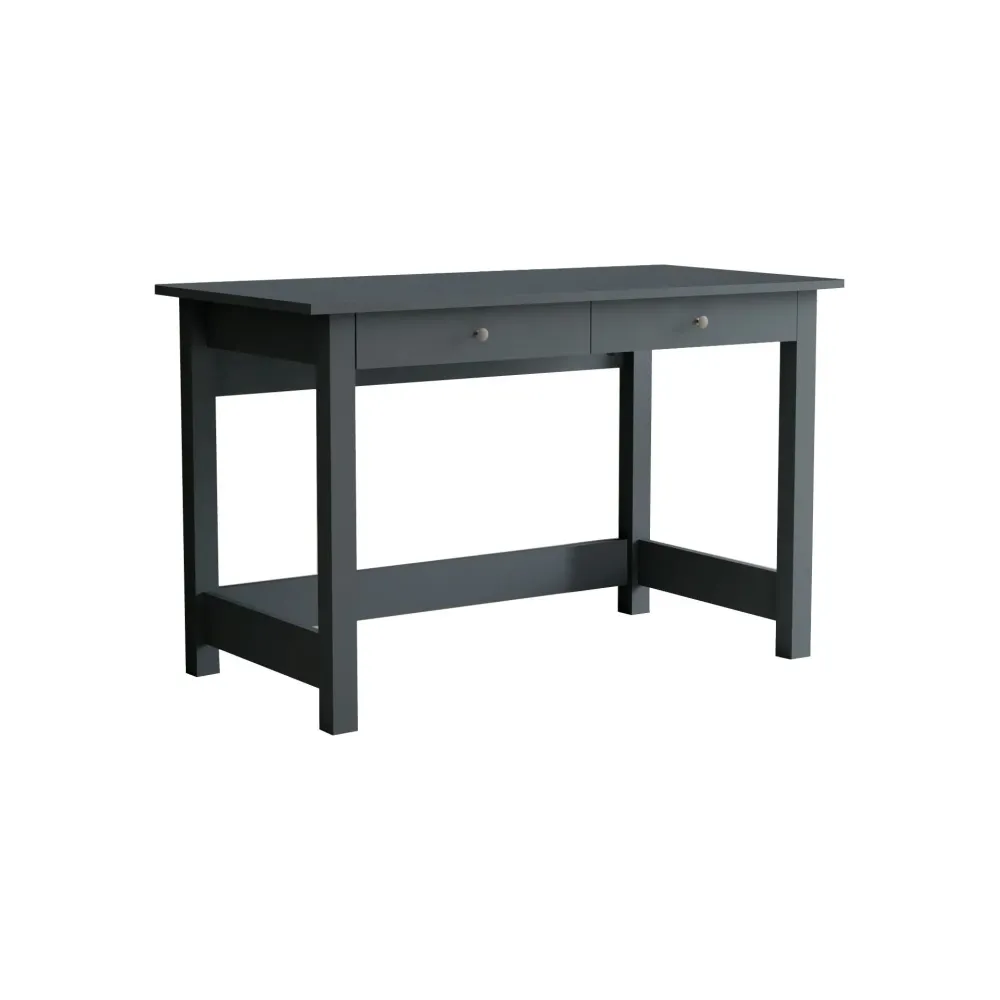 Masa birou MC607239, gri antracit, PAL, cu 2 sertare, 120x60x76 cm