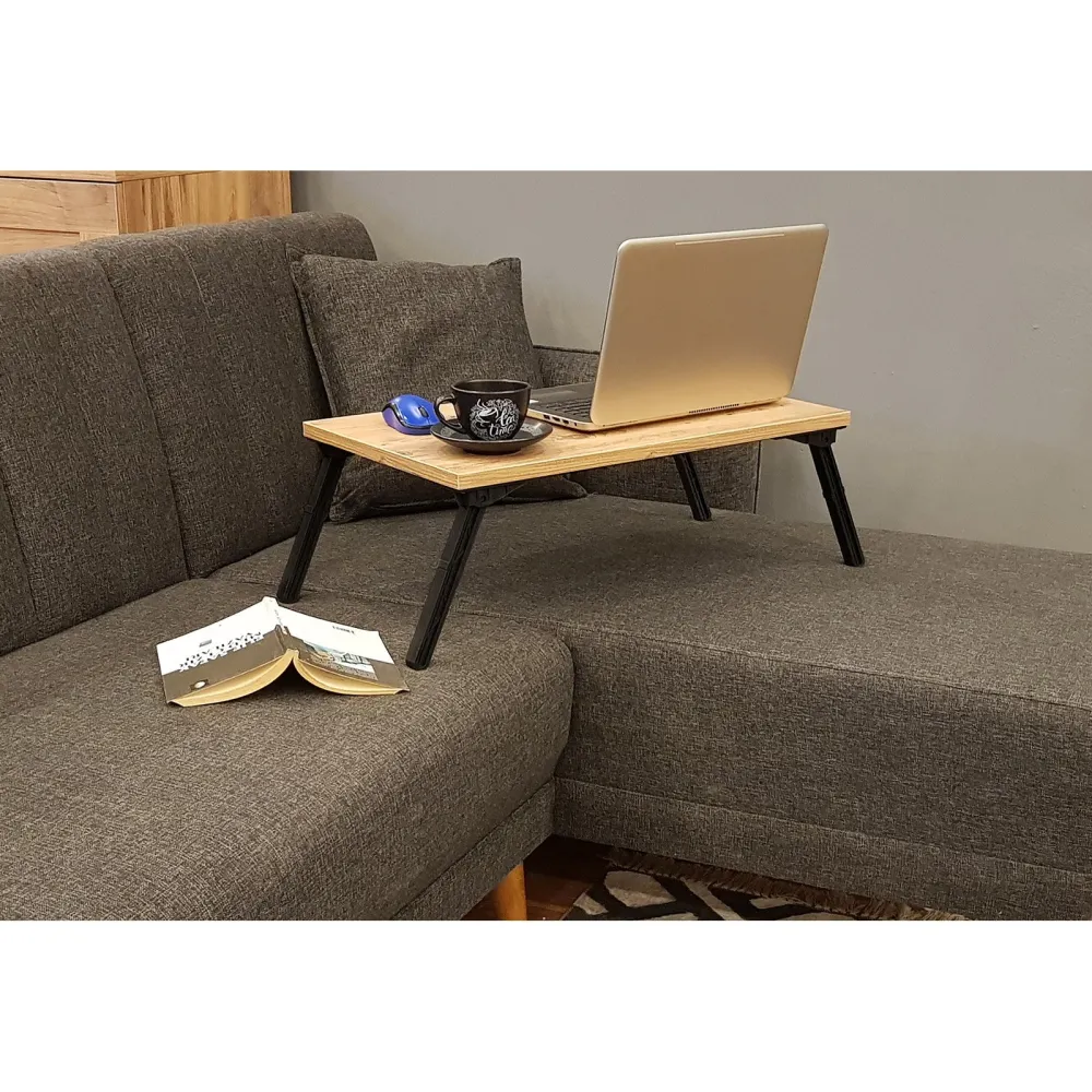 Masuta pentru laptop Gusto, din PAL melaminat, atlantic, 60x35x25 cm